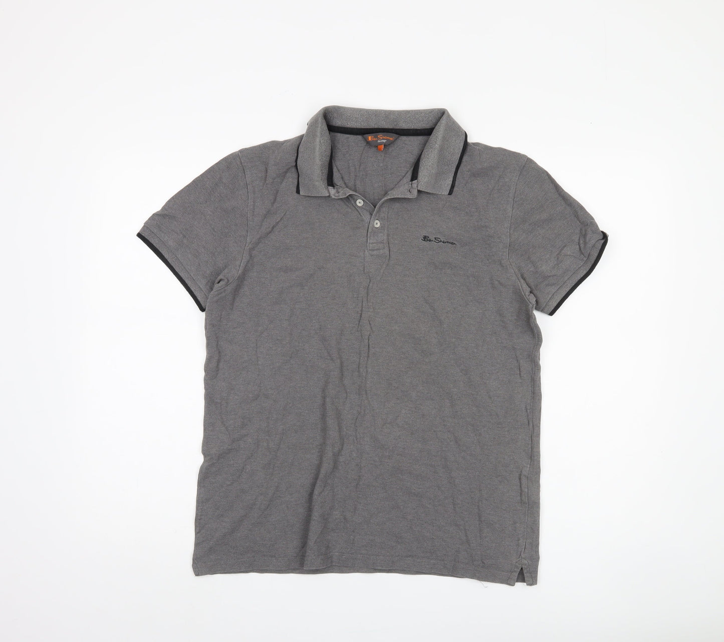 Ben Sherman Grey polo shirt, Size Large.