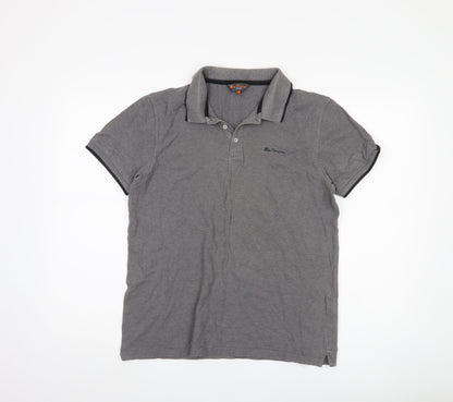 Ben Sherman Grey polo shirt, Size Large.