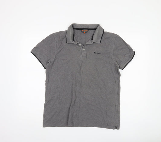 Ben Sherman Grey polo shirt, Size Large.