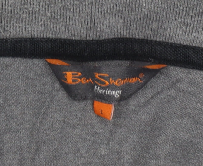 Ben Sherman Grey polo shirt, Size Large.