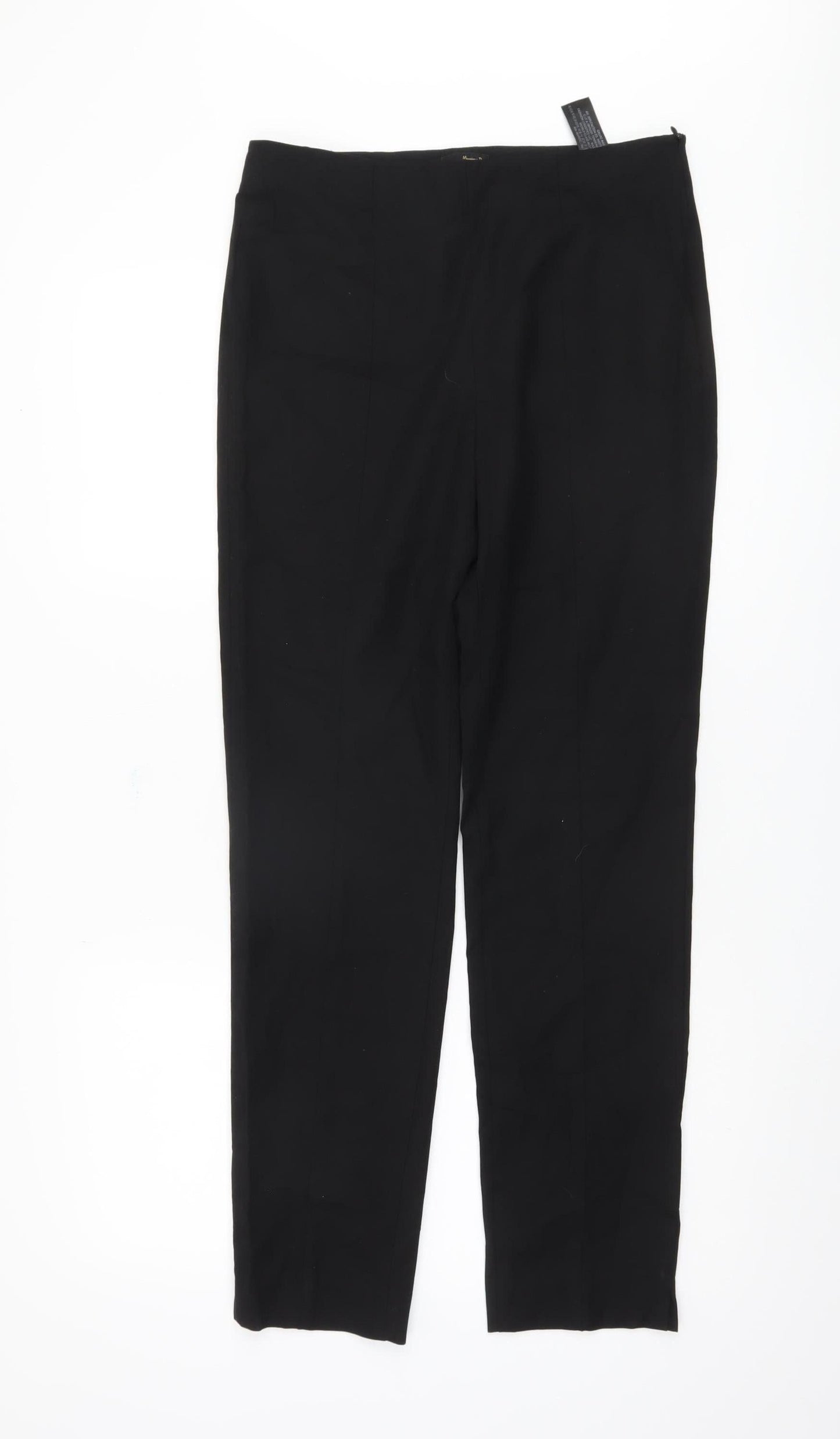 Womens UK Size 12 Massimo Dutti Regular Fit  Black Trousers