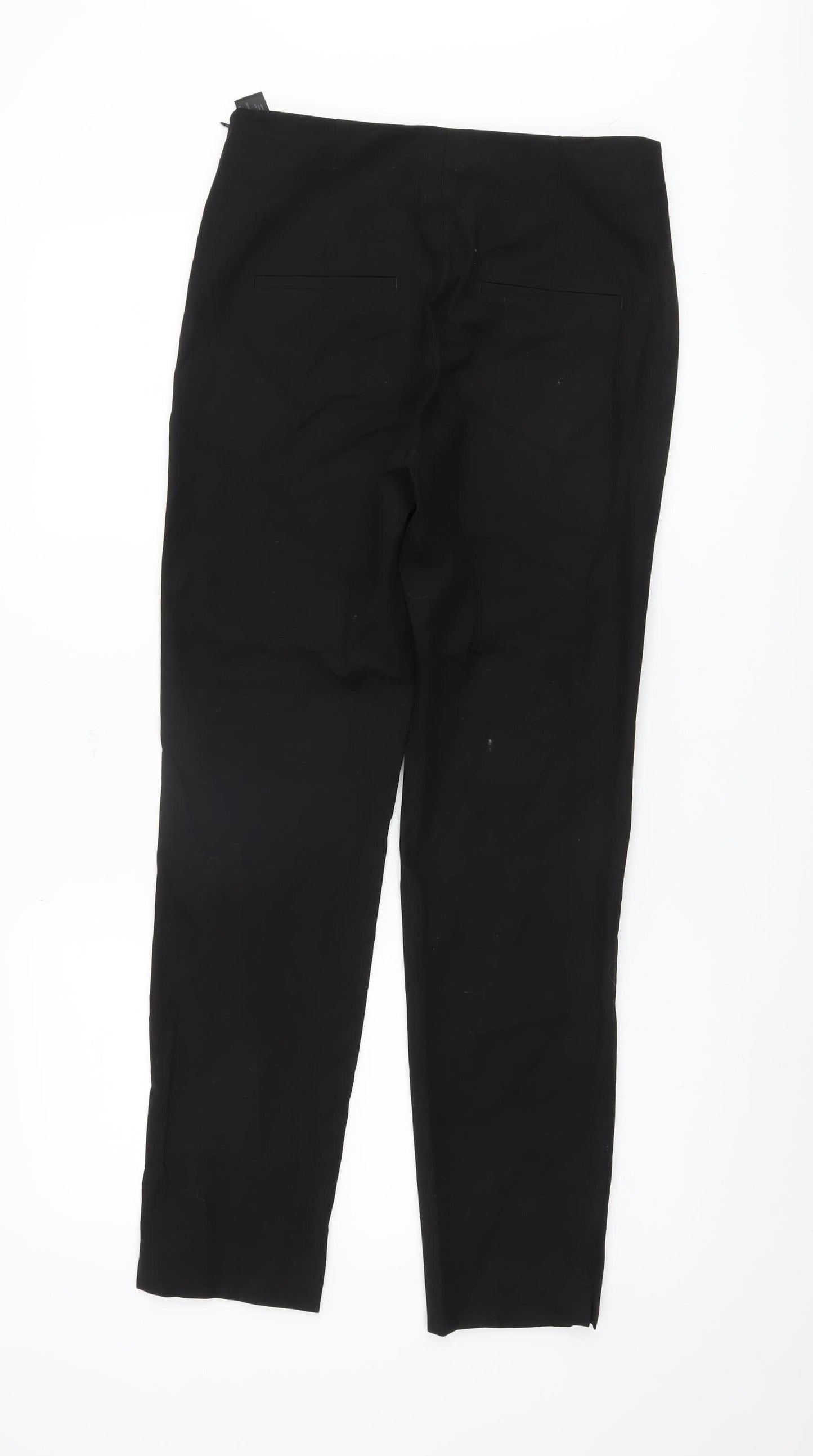 Womens UK Size 12 Massimo Dutti Regular Fit  Black Trousers