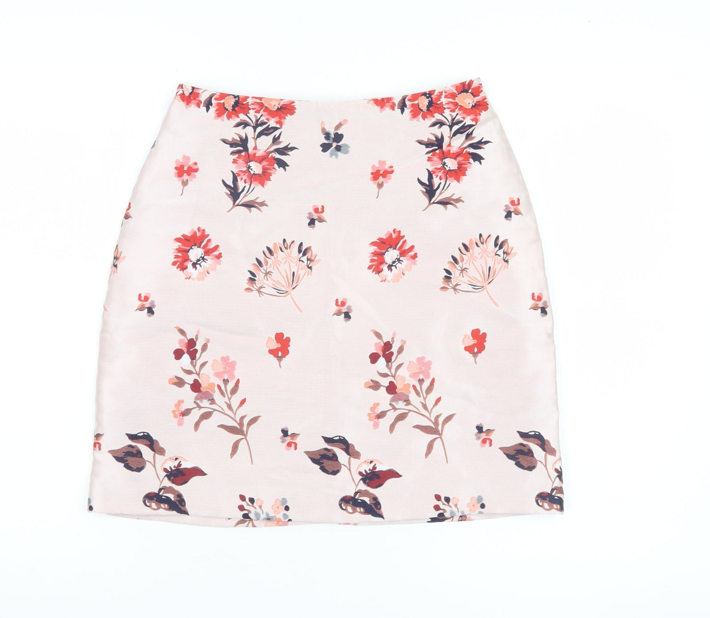 H&M Women's Multicoloured Floral Pencil Skirt Size 6