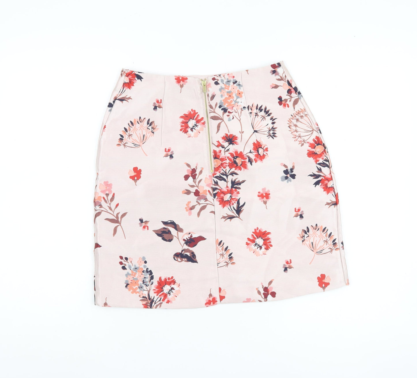 H&M Women's Multicoloured Floral Pencil Skirt Size 6