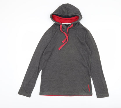Grin & Bear Unisex Grey Pullover Hoodie S