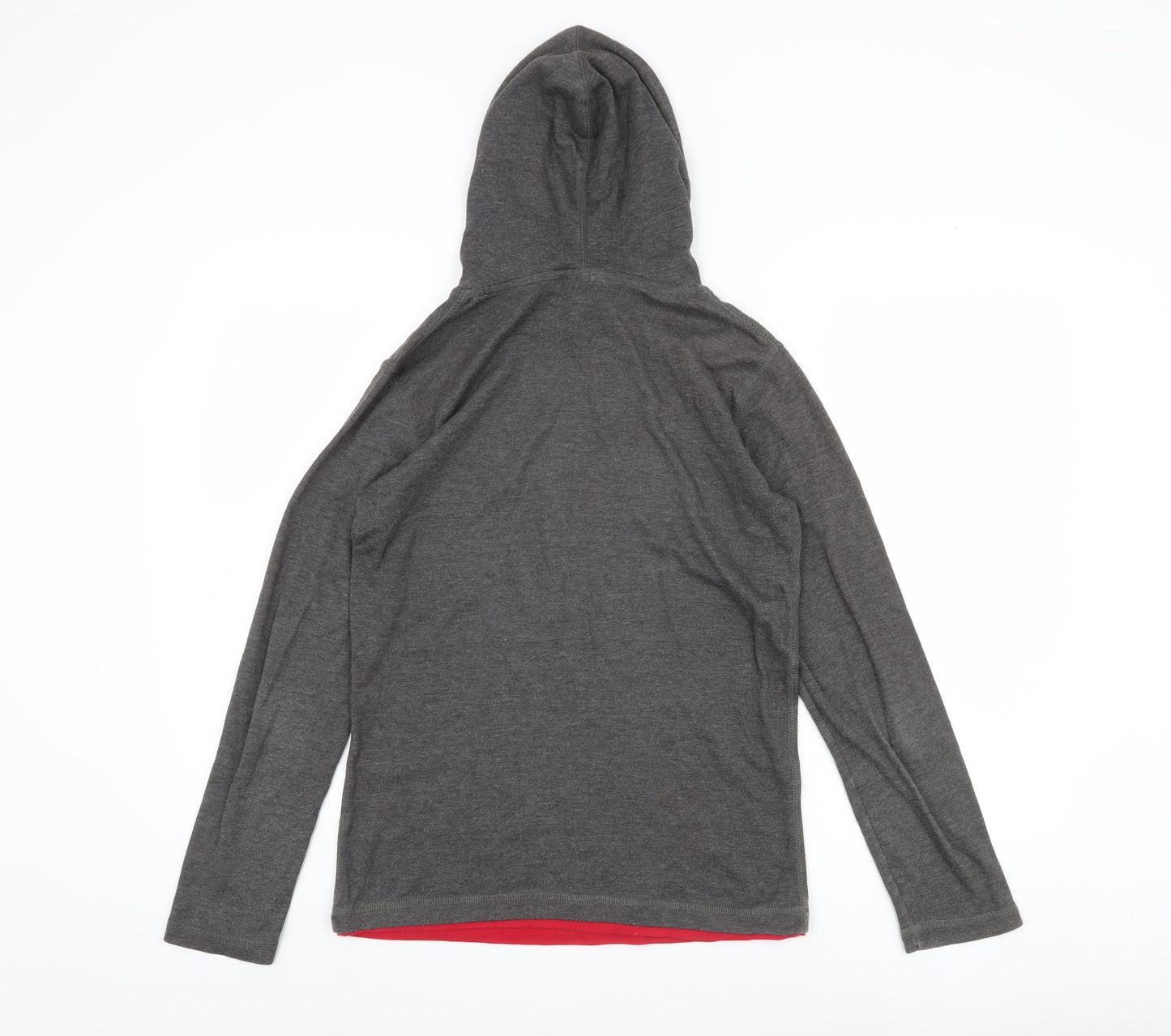 Grin & Bear Unisex Grey Pullover Hoodie S