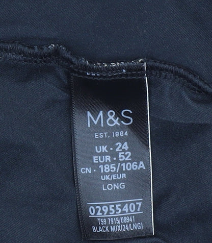 Marks and Spencer Women's Black Long Skirt Size 24