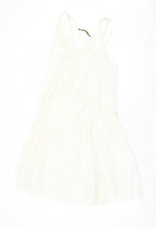 Zara Women's Ivory XS Sleeveless Slip Dress