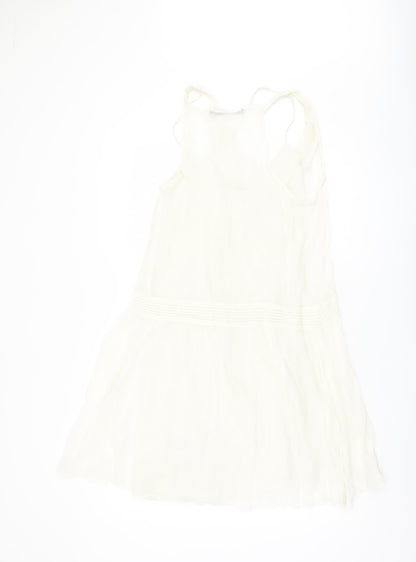 Zara Women's Ivory XS Sleeveless Slip Dress