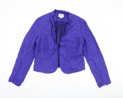 I LOVE H81 Women's Purple Cotton Blazer L