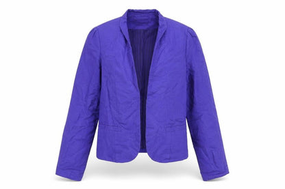 I LOVE H81 Women's Purple Cotton Blazer L