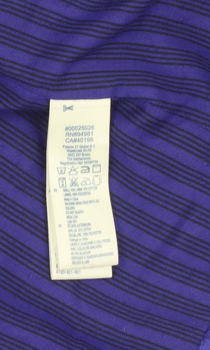 I LOVE H81 Women's Purple Cotton Blazer L