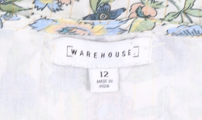 Warehouse Women’s Multicoloured A-Line Midi Dress Size 12