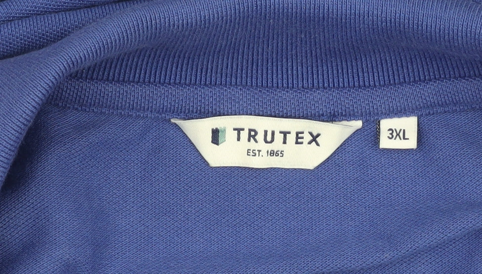 Trutex Men's Blue 3XL Polo Shirt