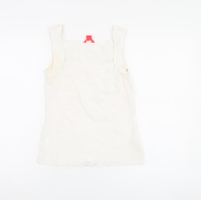 Womens UK Size 10 Monsoon White  Tank