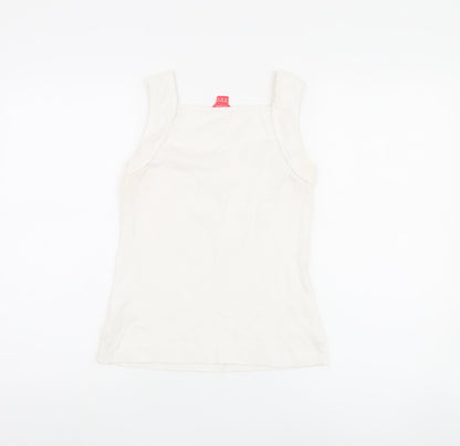 Womens UK Size 10 Monsoon White  Tank