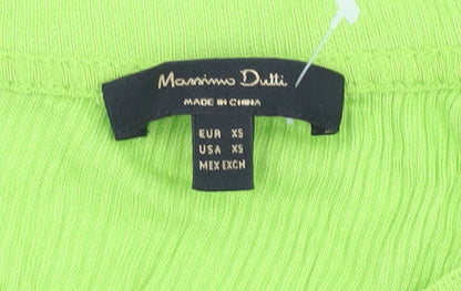 Womens UK Size XS Massimo Dutti Green  Tank