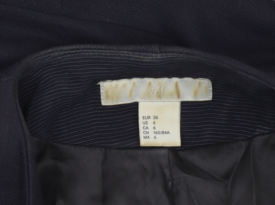 H&M Women's Black Blazer, Size 8, Regular Fit