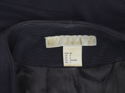 H&M Women's Black Blazer, Size 8, Regular Fit