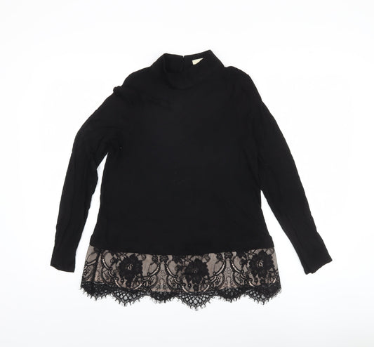 Womens UK Size M Oasis Black  Blouse