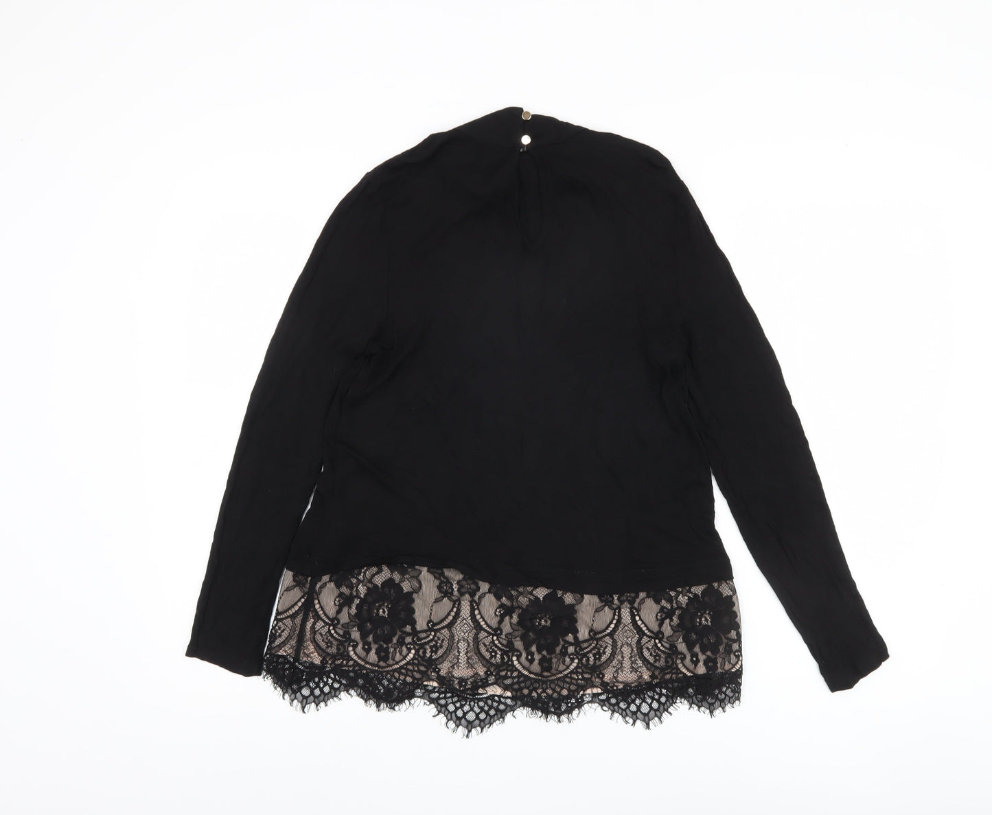 Womens UK Size M Oasis Black  Blouse
