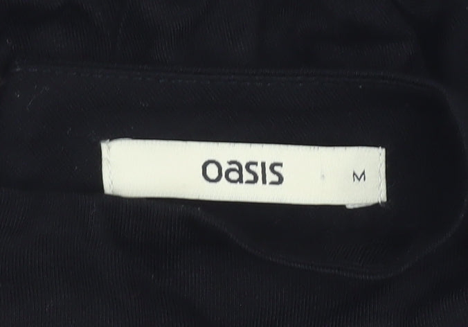Womens UK Size M Oasis Black  Blouse