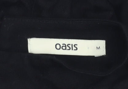 Womens UK Size M Oasis Black  Blouse