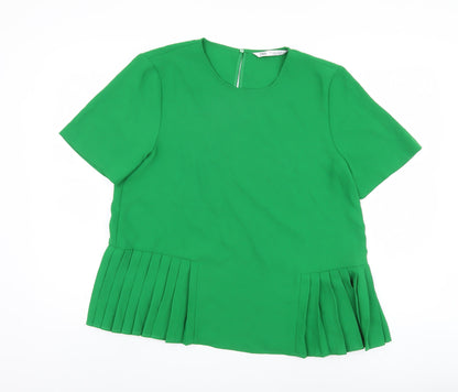 Womens UK Size L Zara Green  Blouse