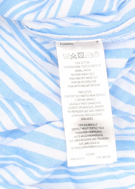Womens UK Size 10 Great Plains Blue Basic Button-Up