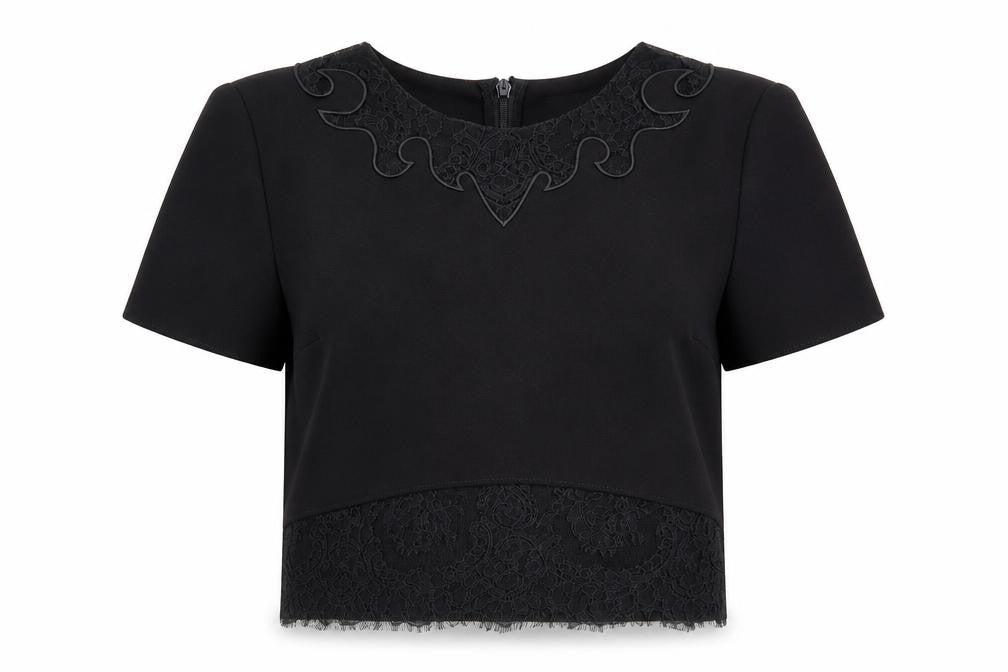 Womens UK Size 10 Topshop Black Basic Blouse