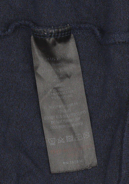 Womens UK Size 14 Mauvette Blue Cardigan Jumper