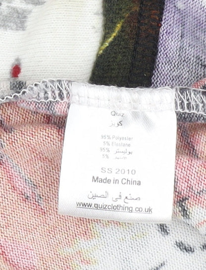 Quiz Women's Multicoloured Cowl Neck Tank Top S