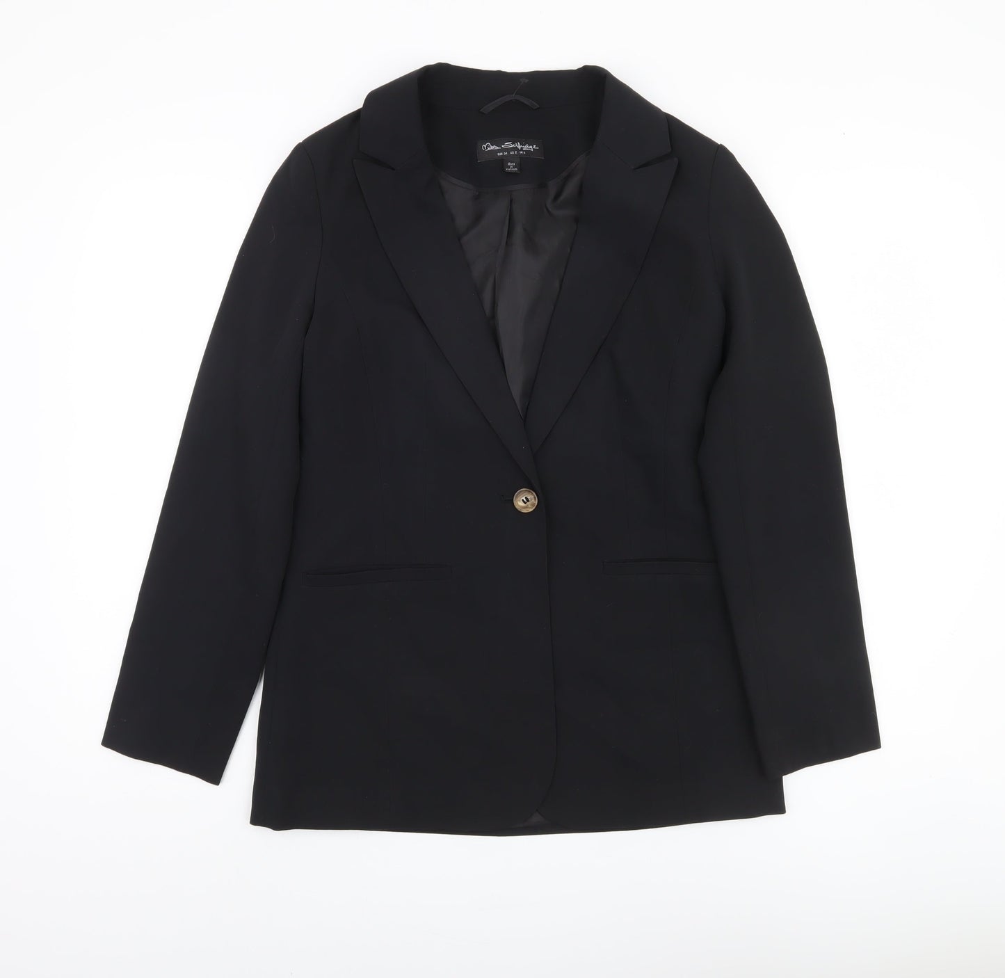 Miss Selfridge Women's Black Slim Blazer Size 6