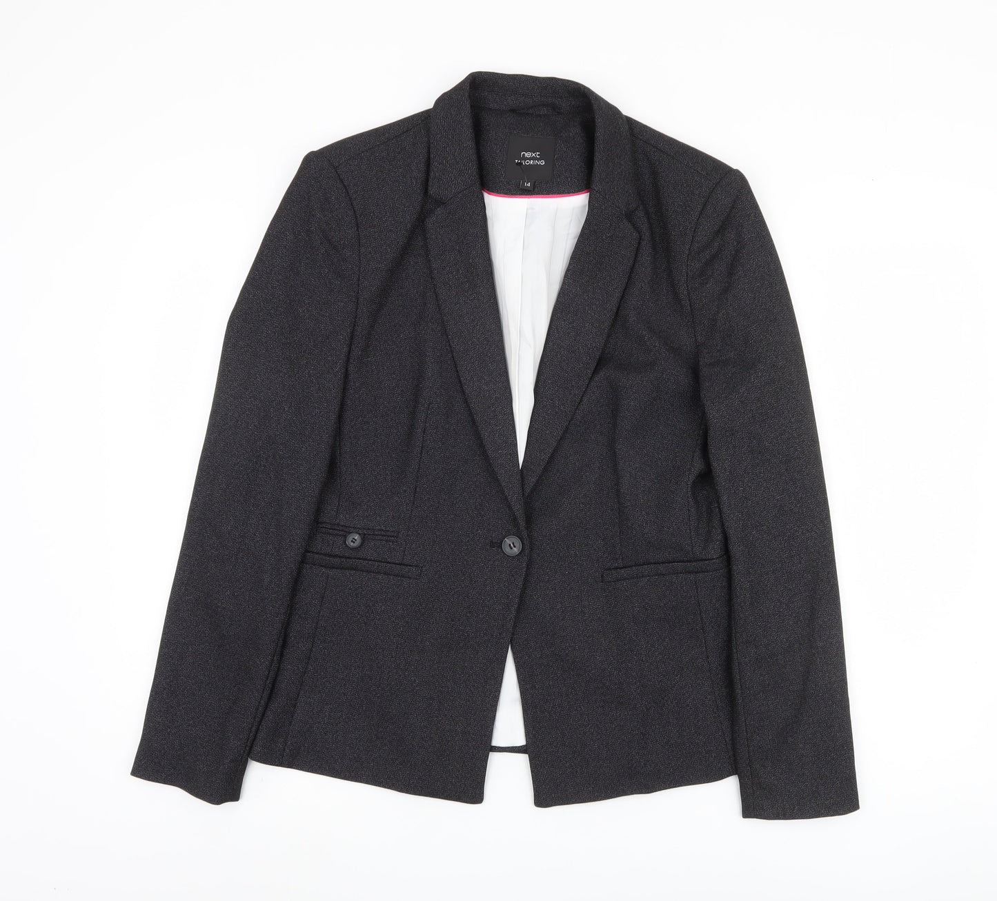 Next Women's Black Blazer, Size 14, Regular Fit