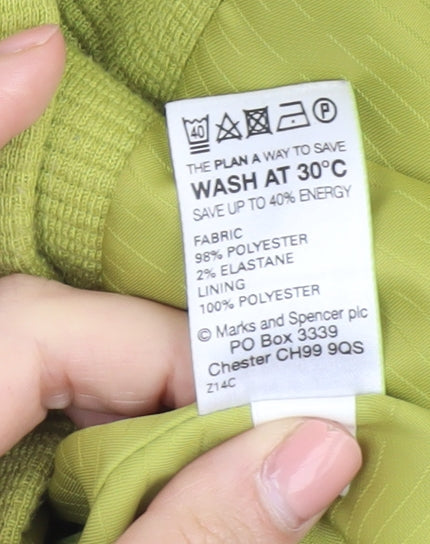 Womens UK Size 16 Marks and Spencer Green Basic Jacket