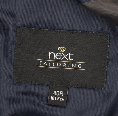 Next Men's Grey Blazer 40R Regular Fit Jacket