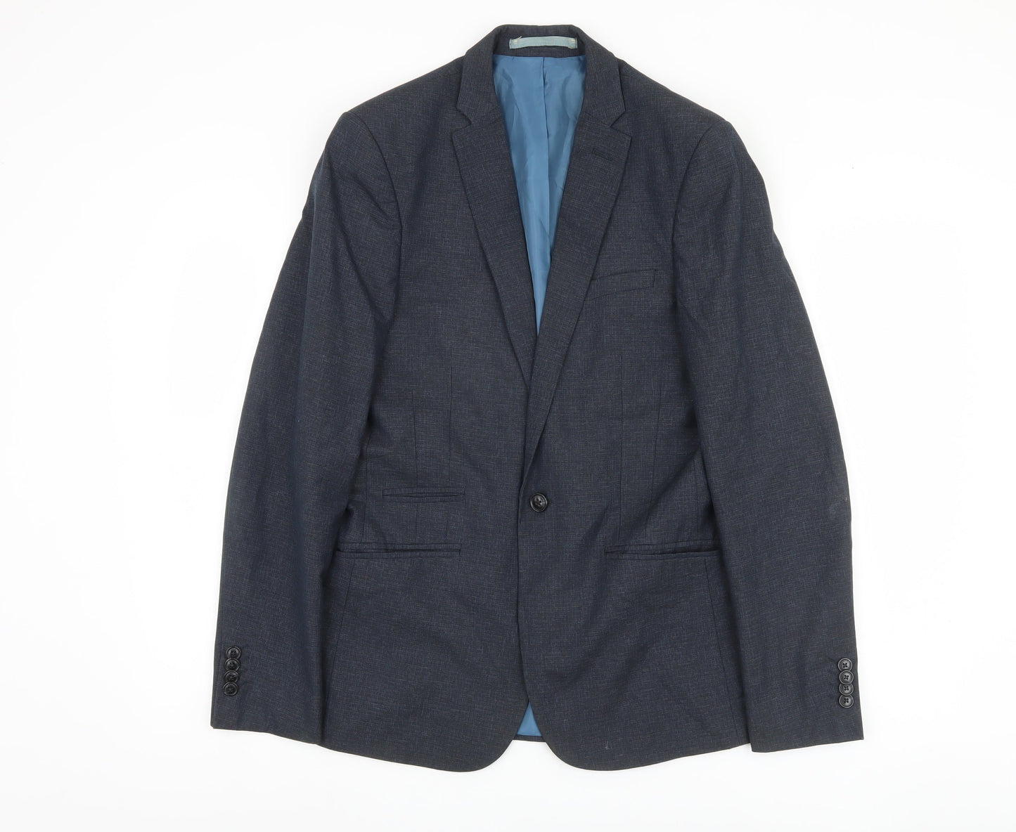 Mens UK Size 36 Marks and Spencer Regular Blue Suit Jacket
