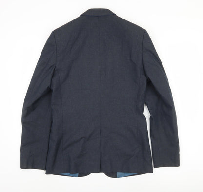 Mens UK Size 36 Marks and Spencer Regular Blue Suit Jacket