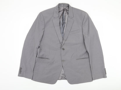 Andrews Men's Grey Regular Fit Blazer 44