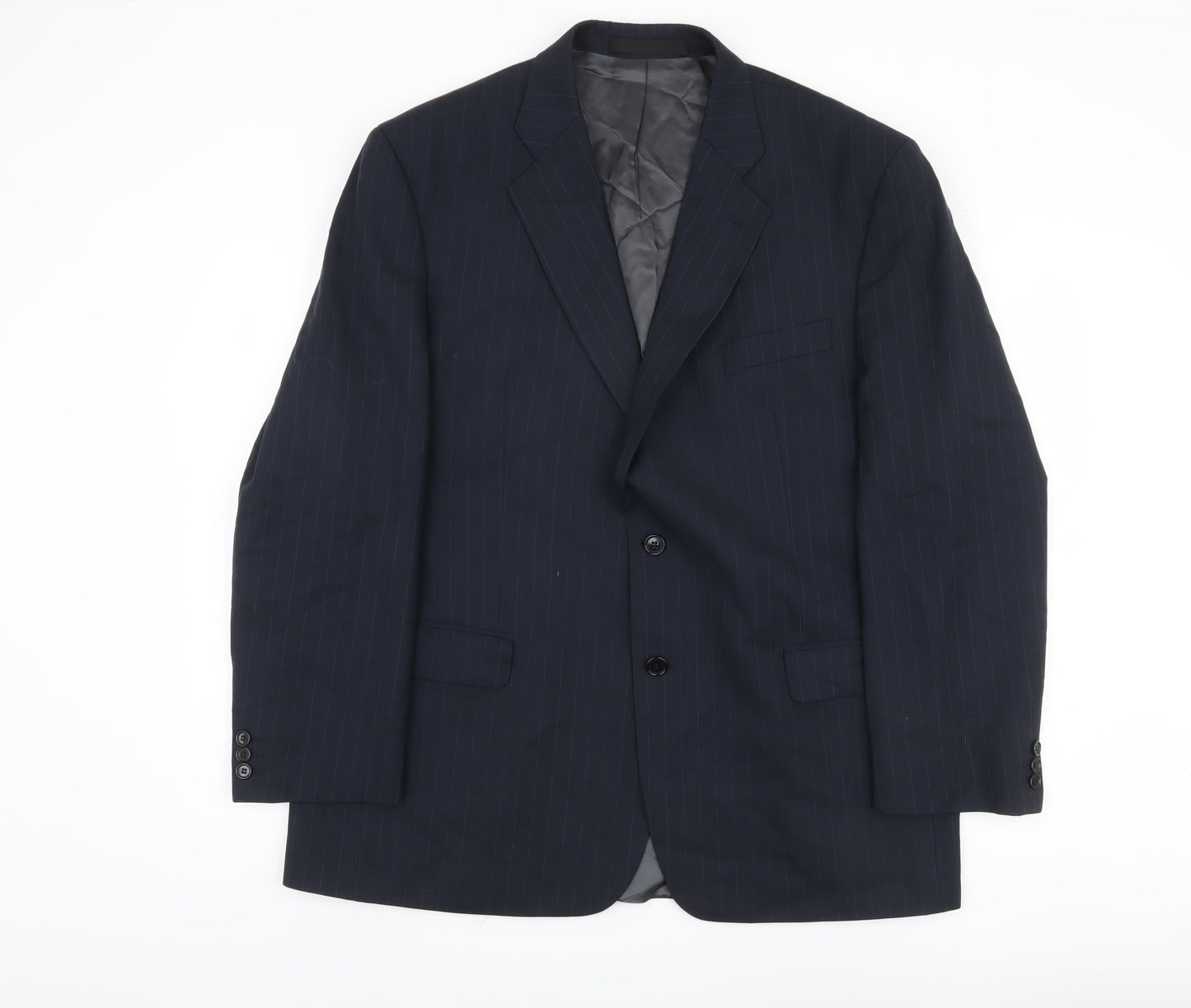 Mens UK Size 46 Marks and Spencer Regular Blue Suit Jacket