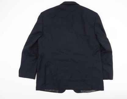 Mens UK Size 46 Marks and Spencer Regular Blue Suit Jacket