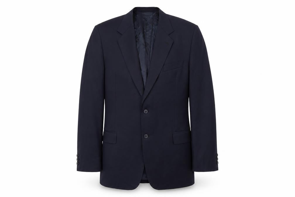 Marks and Spencer Men's Blue Wool Blazer Jacket
