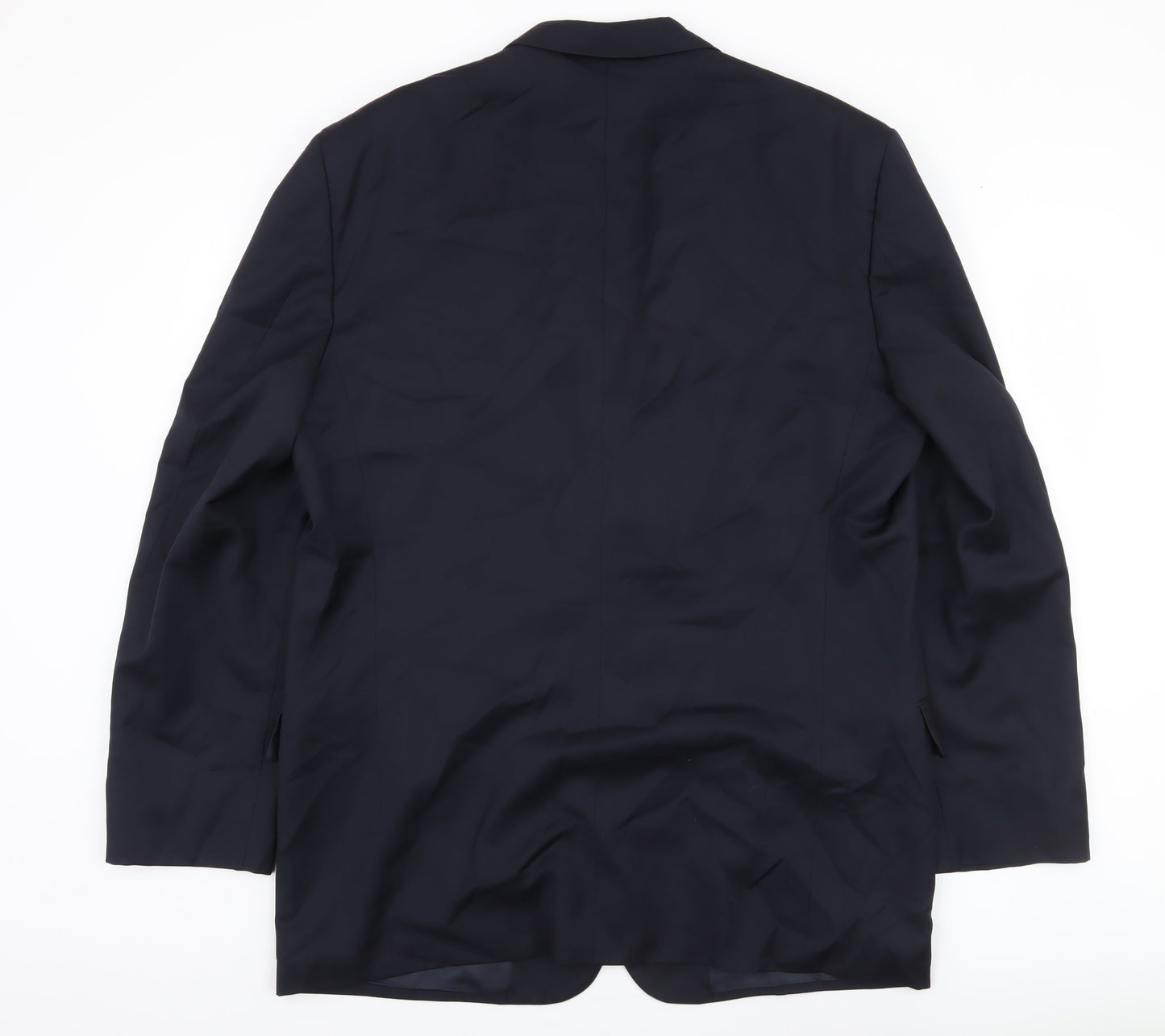 Marks and Spencer Men's Blue Wool Blazer Jacket