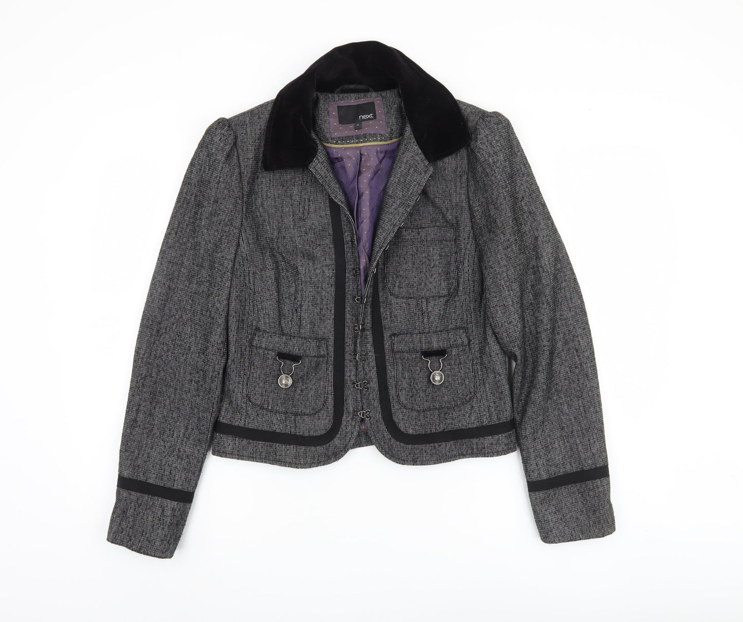 Womens UK Size 12 NEXT Grey Military Jacket