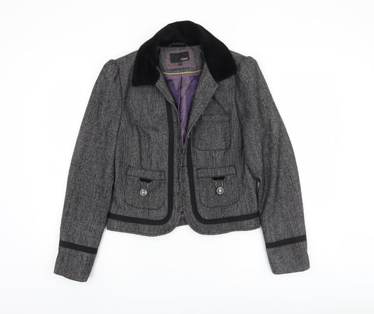 Womens UK Size 12 NEXT Grey Military Jacket