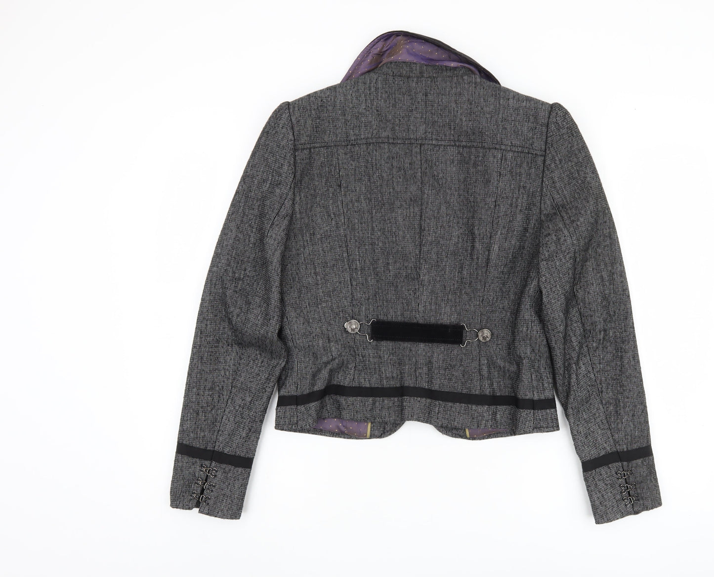 Womens UK Size 12 NEXT Grey Military Jacket