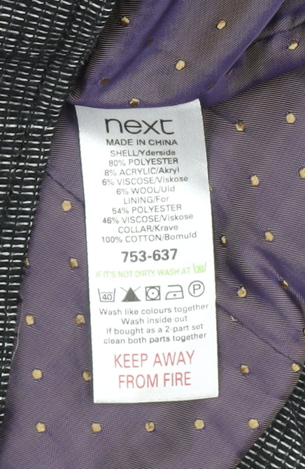 Womens UK Size 12 NEXT Grey Military Jacket