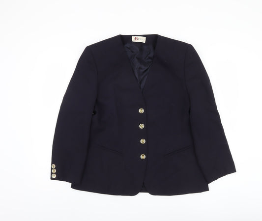 Womens UK Size 12 Bianca Regular Black Blazer