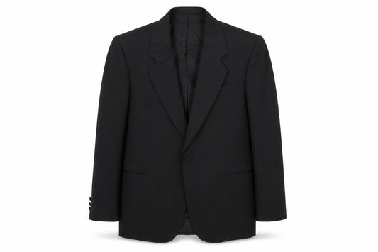 Varteks Men's Black Blazer, Size 40, Single-Breasted