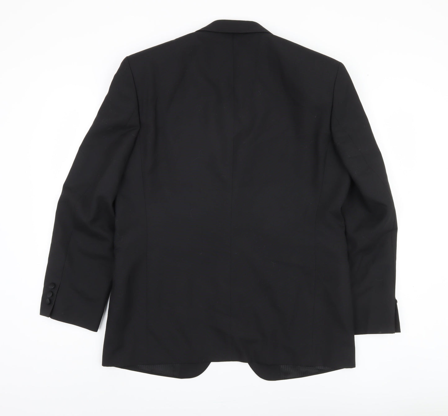 Varteks Men's Black Blazer, Size 40, Single-Breasted